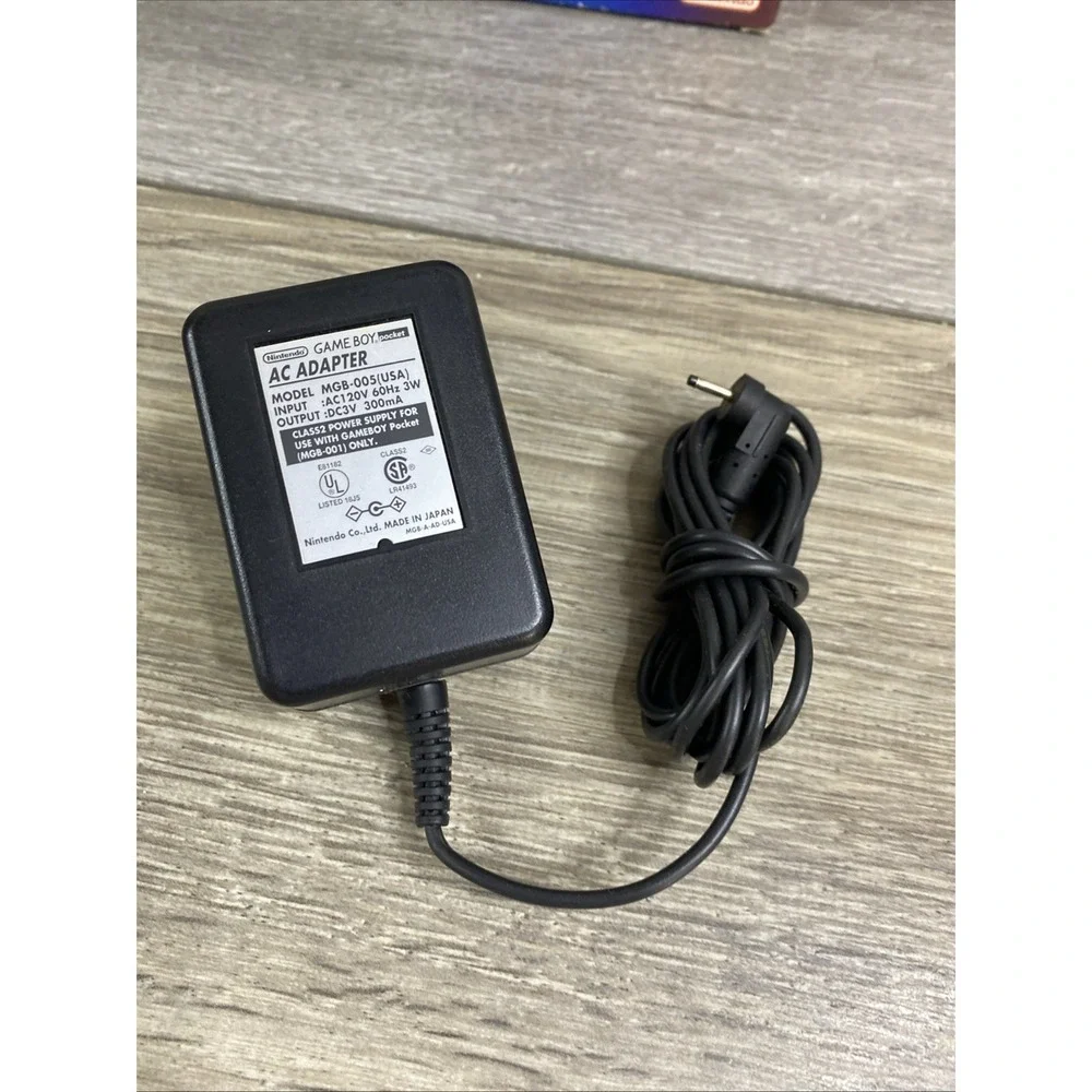 Official Nintendo‎ Gameboy Pocket Gameboy Pocket AC Adapter w/ Box